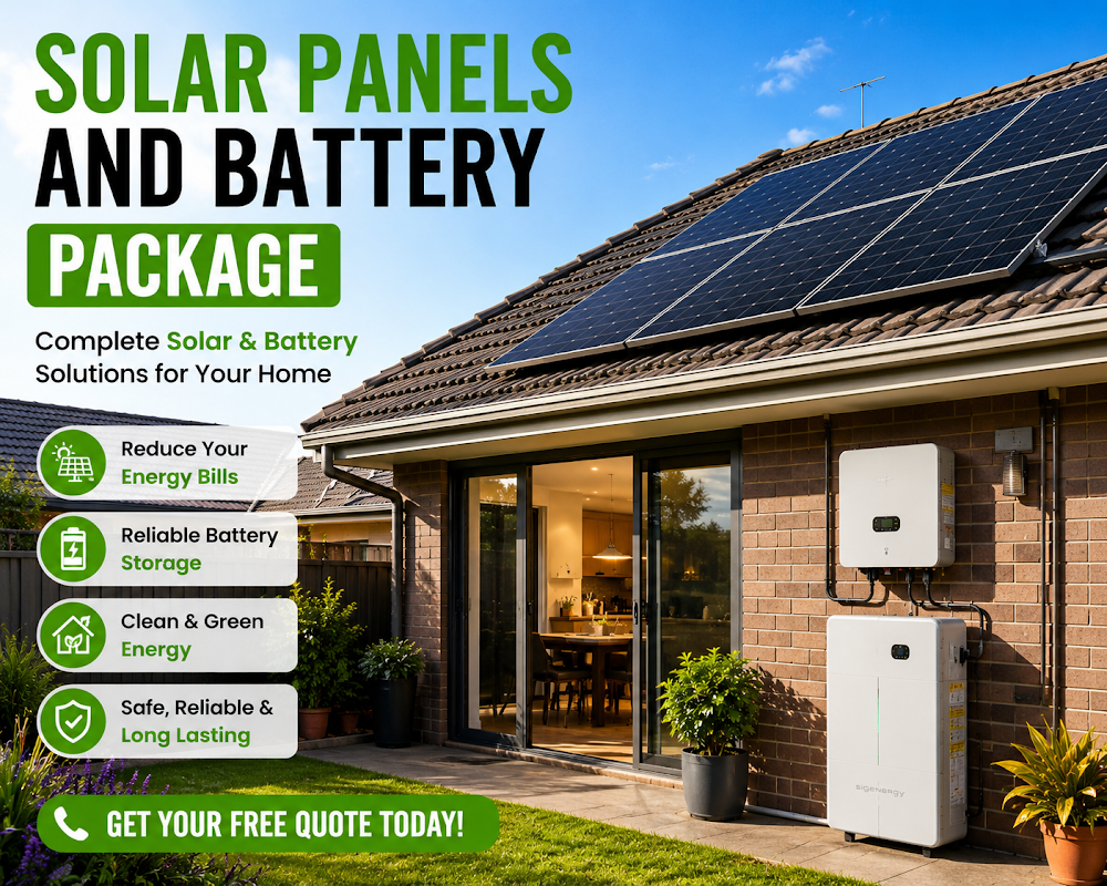 Solar Panels And Battery Package Perth